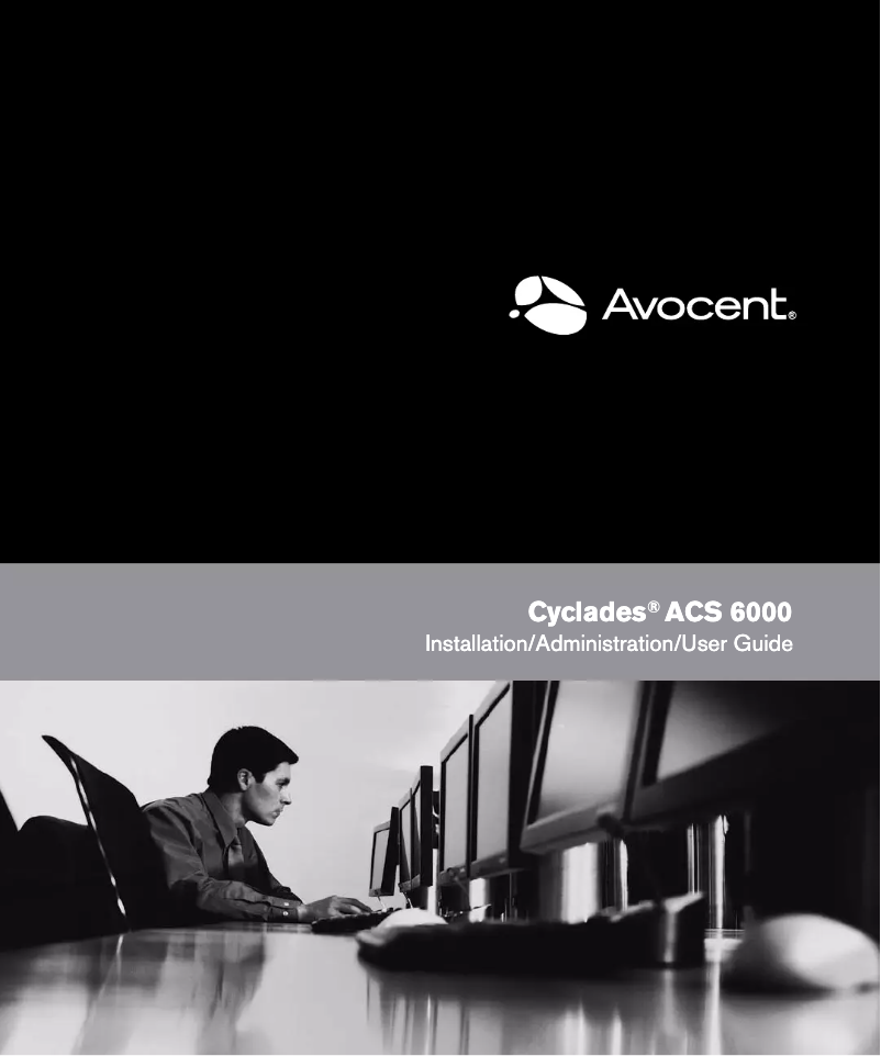 Page n°1 - Manuel utilisateur Avocent ACS6004MDAC-001