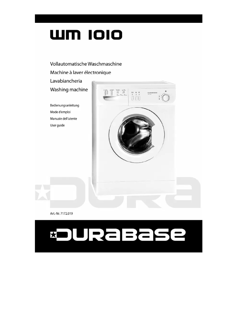 Page n°1 - Manuel utilisateur Durabase WM1010