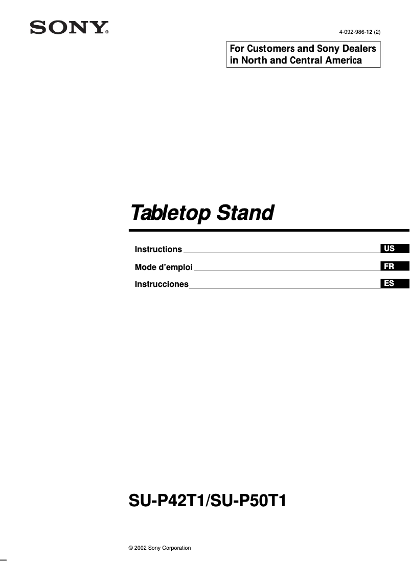 Page 1 de la notice Manuel utilisateur Sony KE-50XBR900