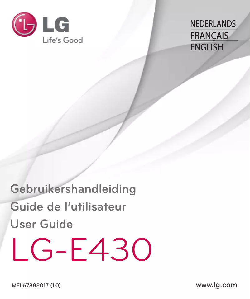 Page 1 de la notice Manuel utilisateur LG 3 II E430