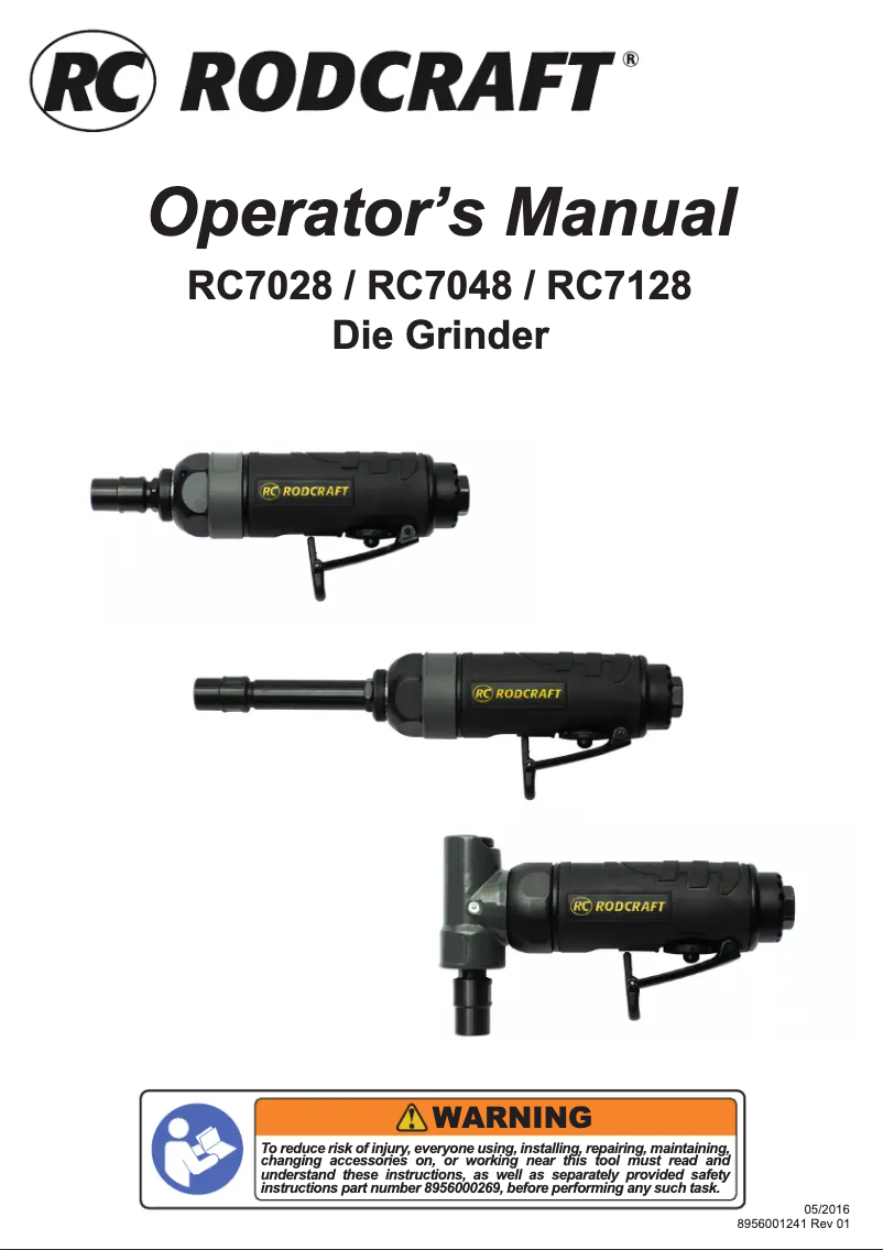 Page 1 de la notice Manuel utilisateur Rodcraft RC7028