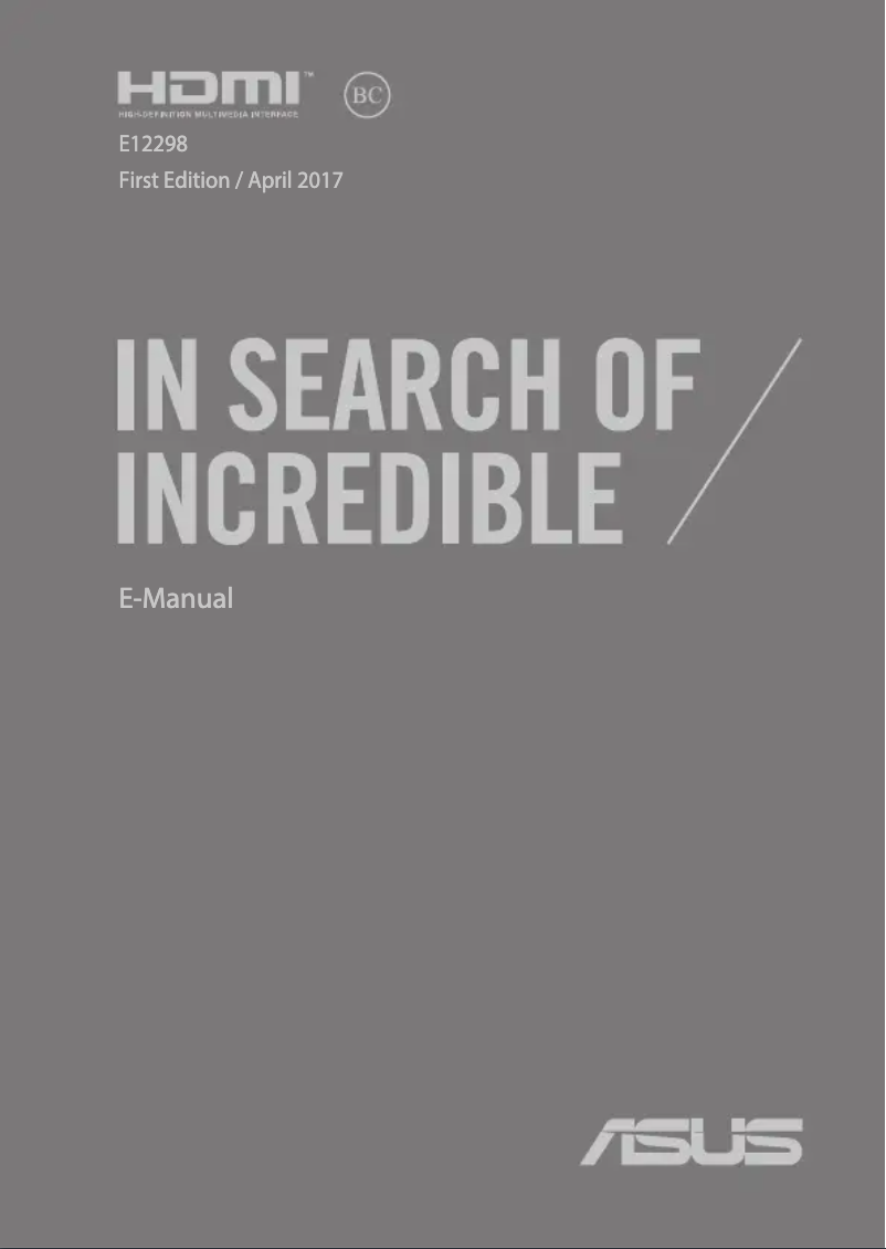 Page n°1 - Manuel utilisateur Asus VivoBook E203