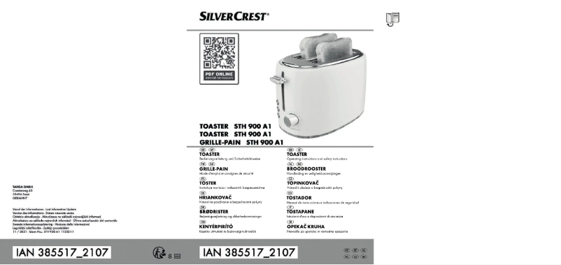 Imagen de la primera página del manual del dispositivo STS 850 E1