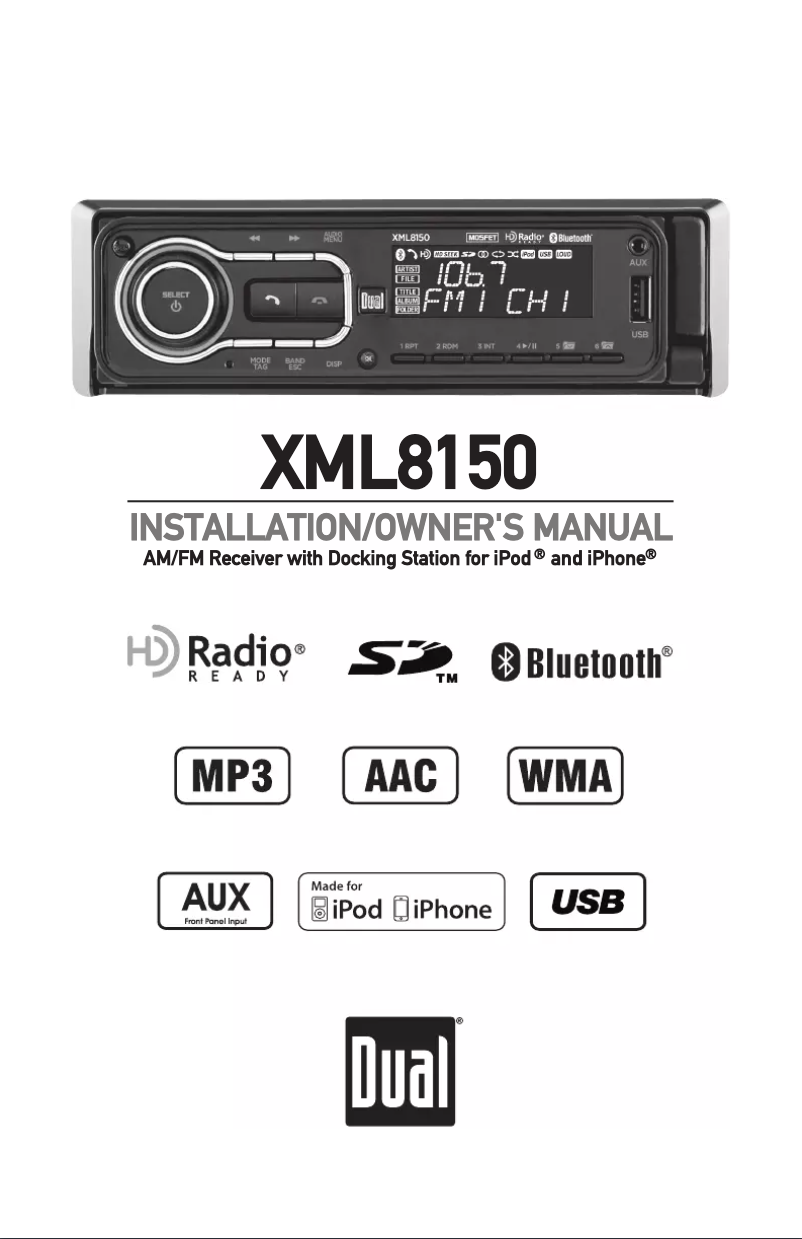 Image de la première page du manuel de l'appareil XML8150