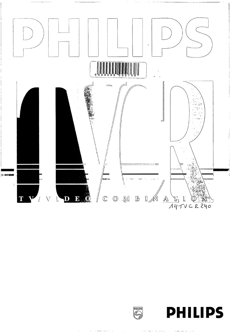 Page 1 de la notice Manuel utilisateur Philips 14TVCR240
