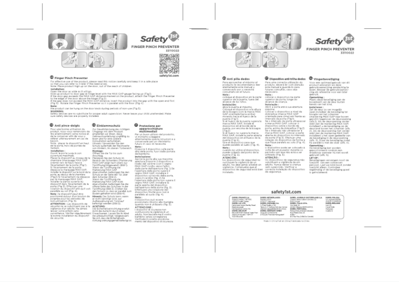 Page 1 de la notice Manuel utilisateur Safety 1st 33110022