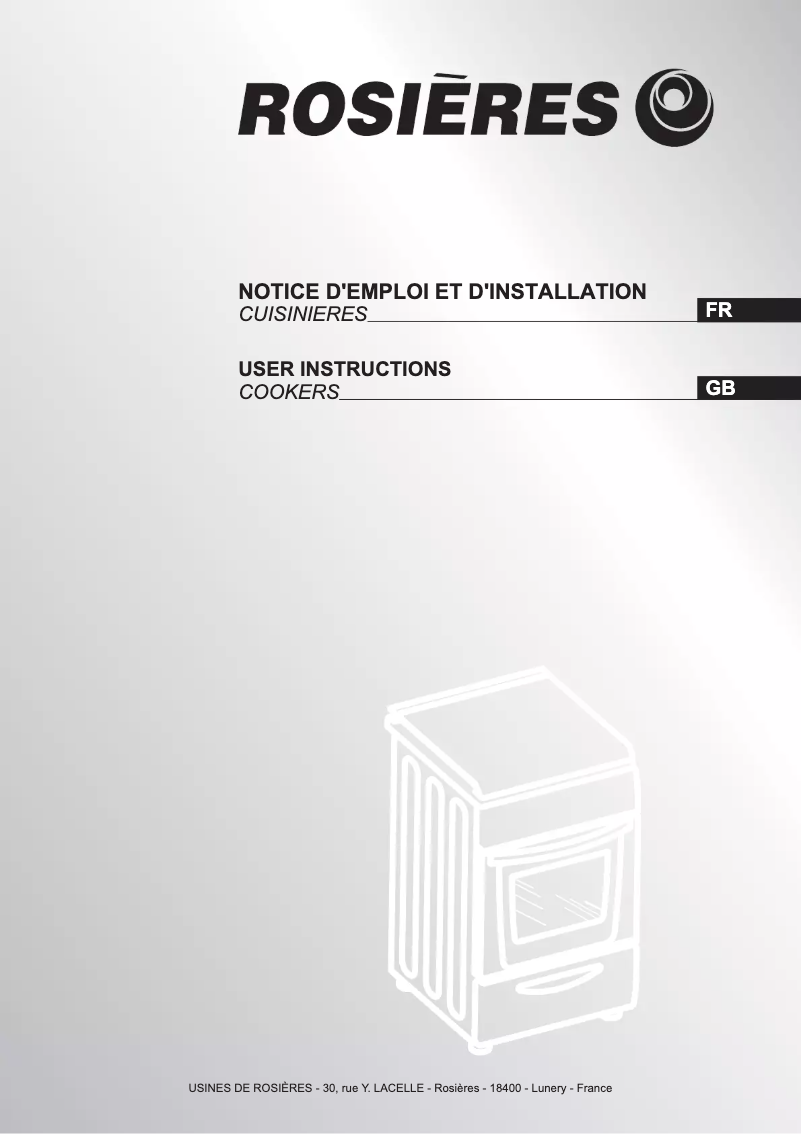Image de la première page du manuel de l'appareil FST201/1X