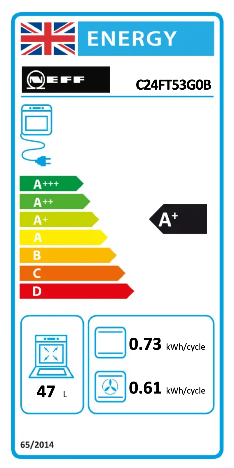Page n°1 - Label énergétique Neff C24FT53G0B