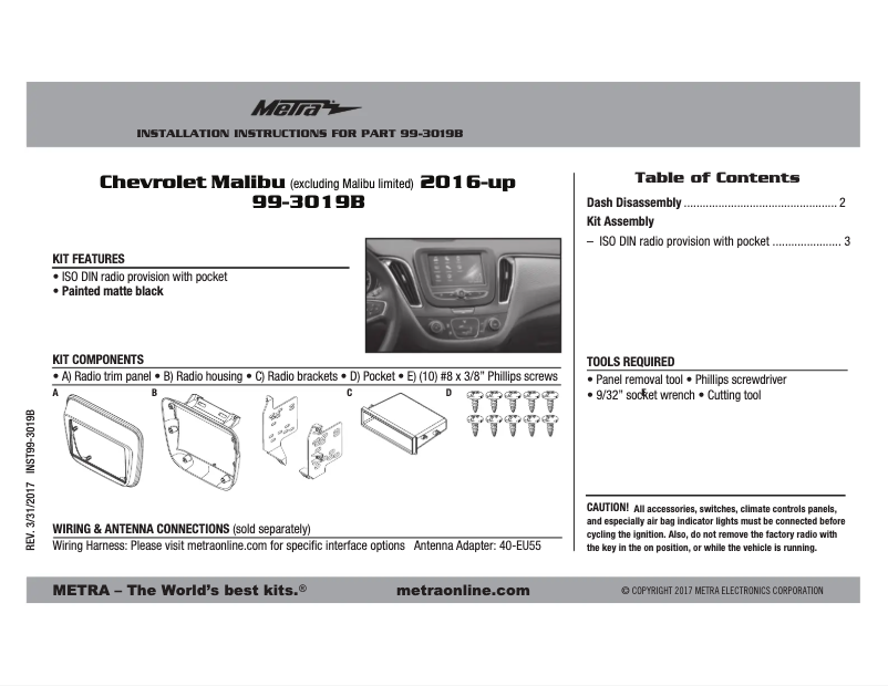 Image de la première page du manuel de l'appareil 99-3019B