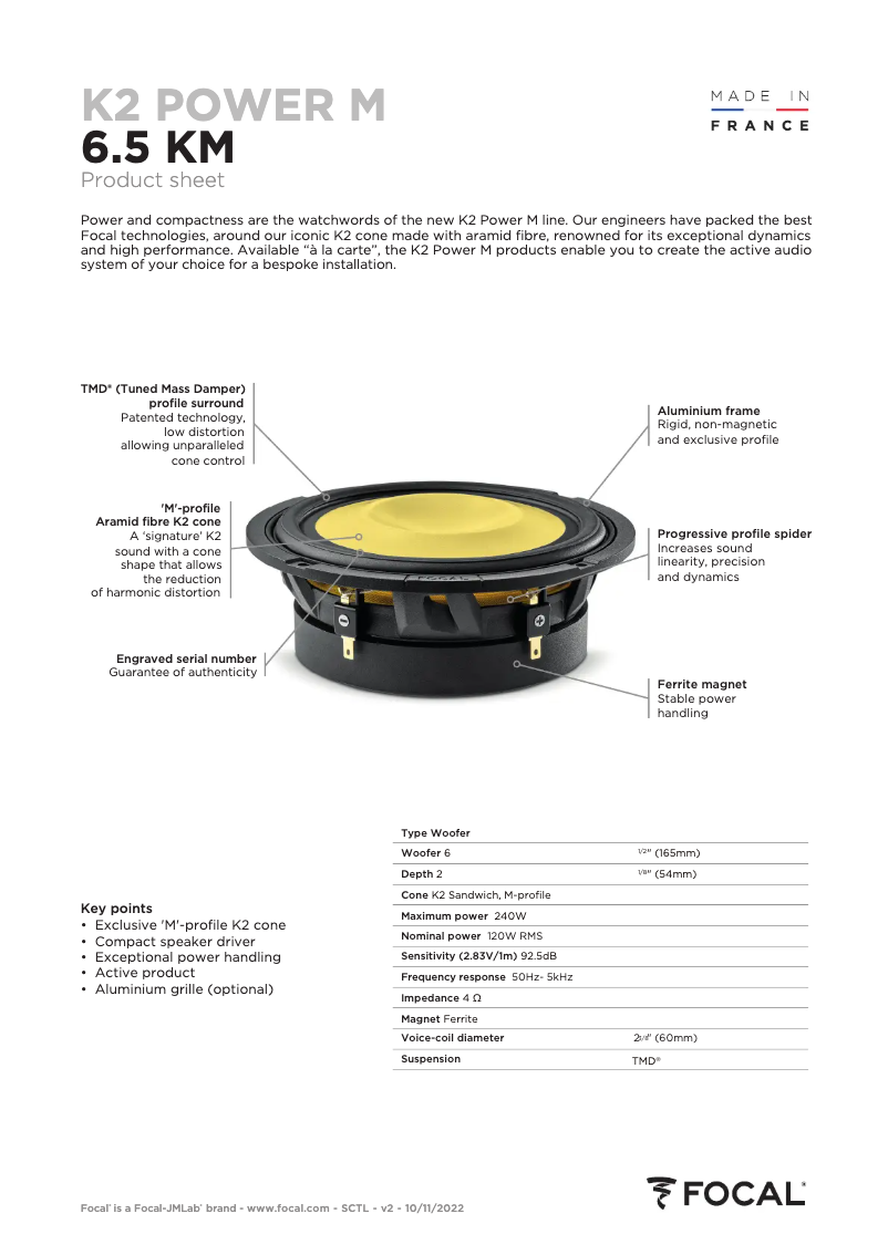 Imagen de la primera página del manual del dispositivo 6.5 KM