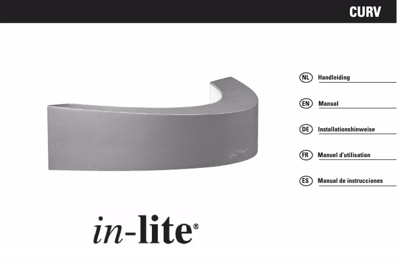 Page 1 de la notice Manuel utilisateur in-lite Curv