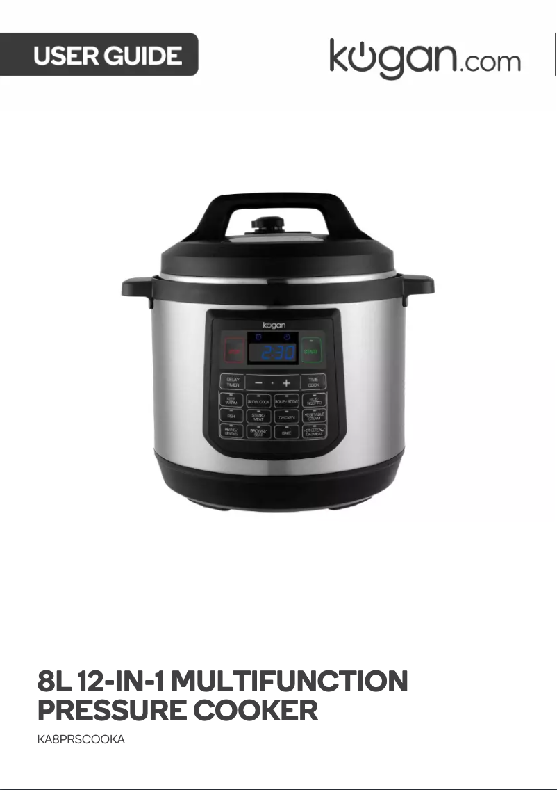 Page 1 de la notice Manuel utilisateur Kogan KA8PRSCOOKA