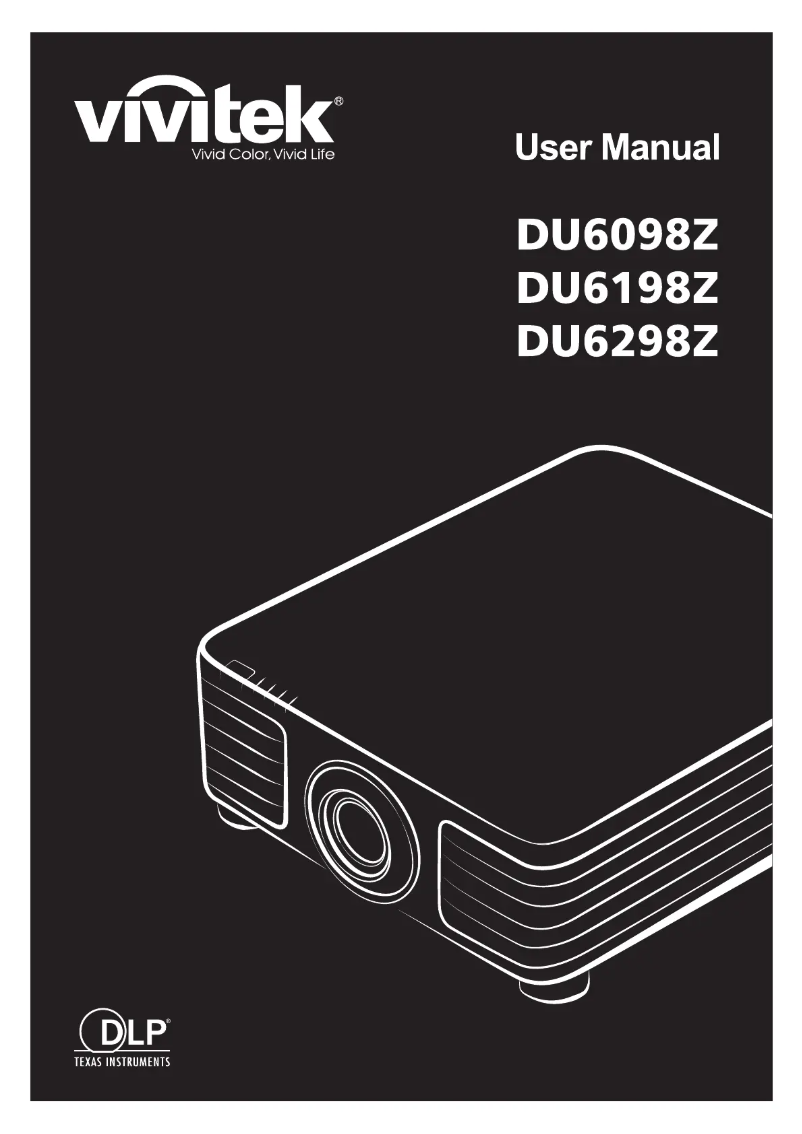 Image de la première page du manuel de l'appareil DU6198Z