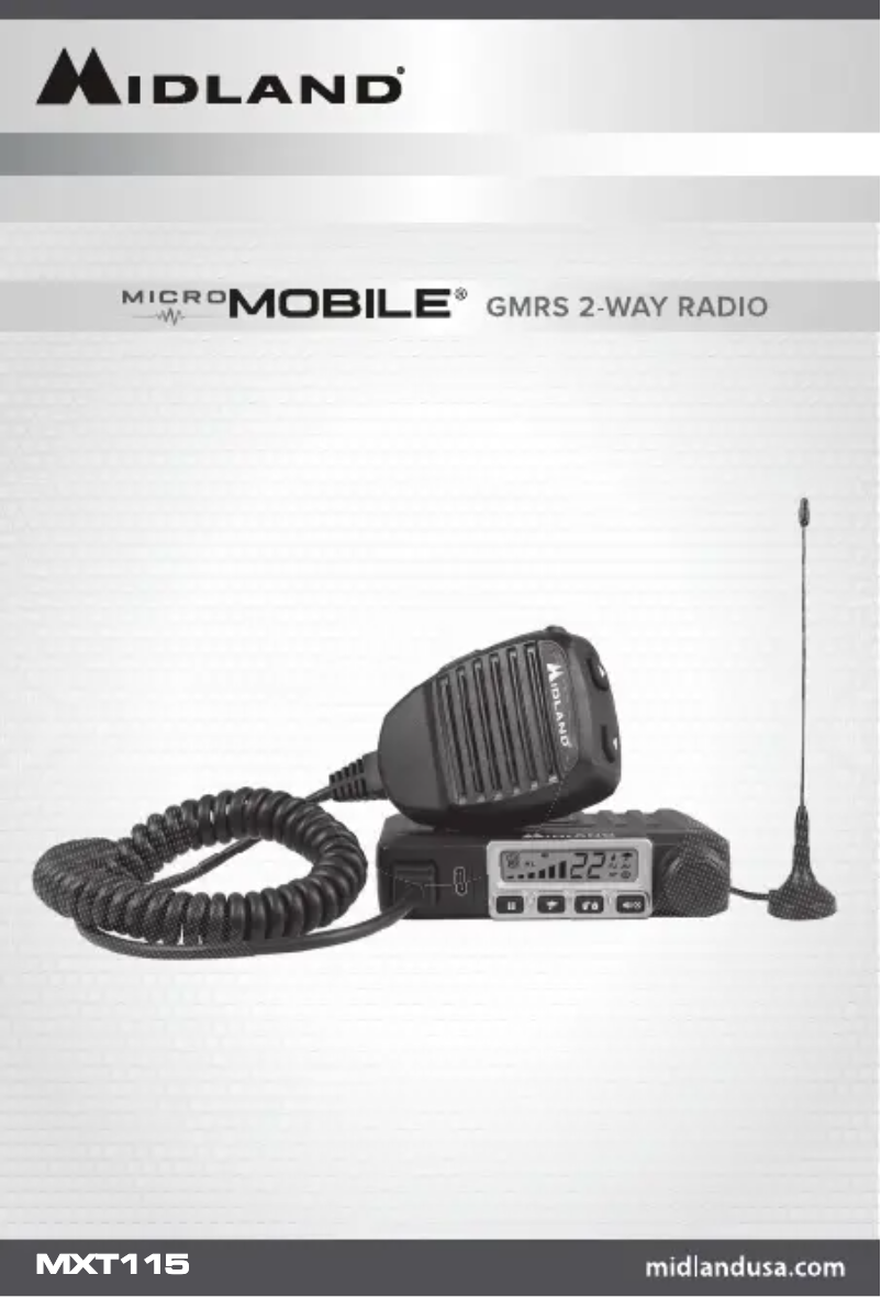 Page n°1 - Manuel utilisateur Midland MicroMobile MXT115
