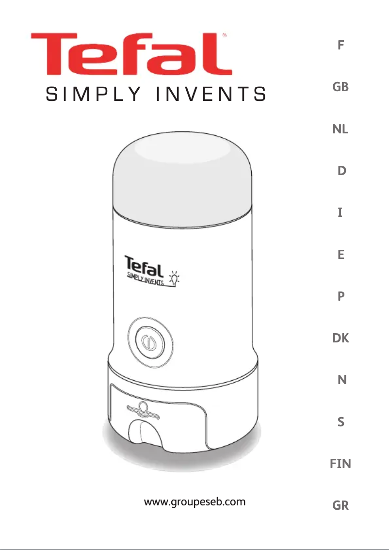 Page n°1 - Manuel utilisateur Tefal Simply Invents GT3008