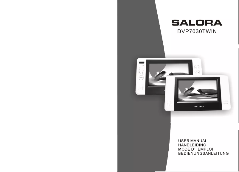 Page n°1 - Manuel utilisateur Salora DVP7030TWIN