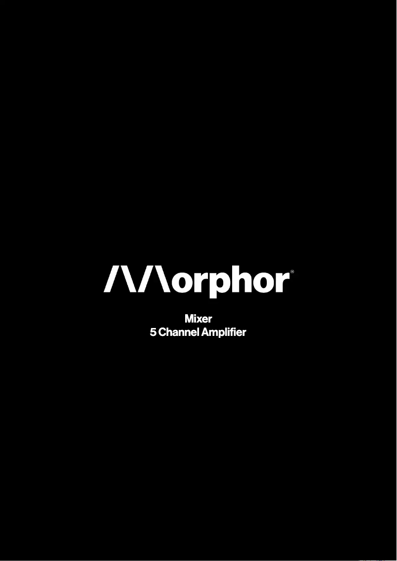 Page n°1 - Manuel utilisateur Morphor Mixer