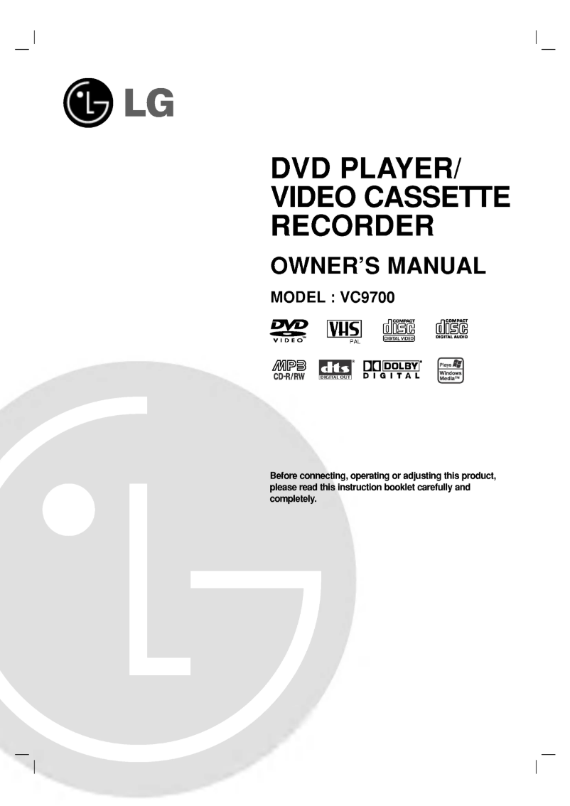 Image de la première page du manuel de l'appareil V9732CP1Z