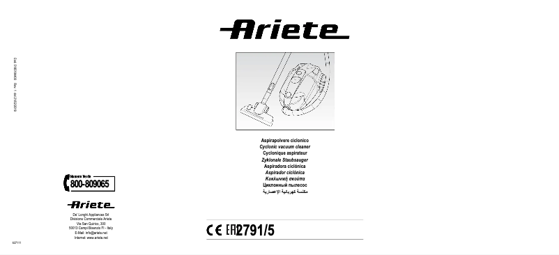 Page n°1 - Manuel utilisateur Ariete Jet Force