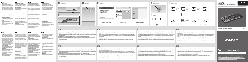 Image de la première page du manuel de l'appareil Carex SL-7433-BK