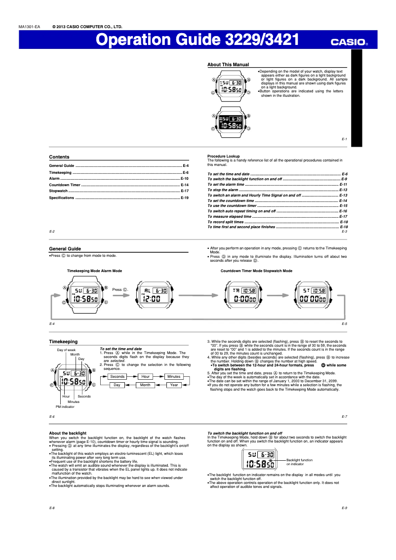 Image de la première page du manuel de l'appareil DW-5600BBN-1ER
