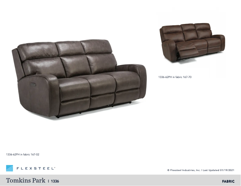 Page n°1 - Mode d'emploi Flexsteel Tomkins Park 1336-62PH