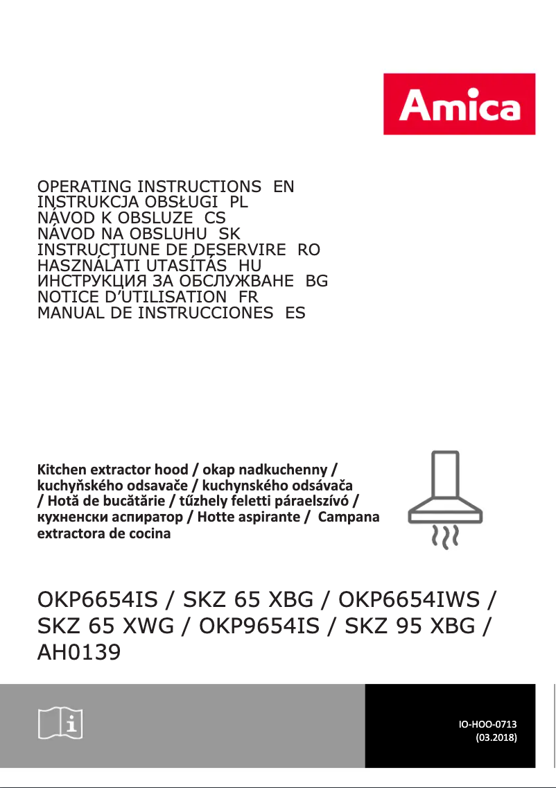 Page 1 de la notice Manuel utilisateur Amica OKP9654IS