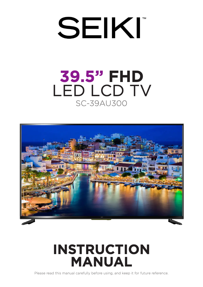 Page n°1 - Manuel utilisateur Seiki SC-39AU300