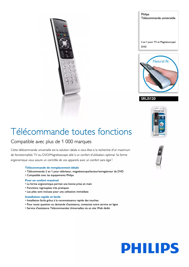 Image de la première page du manuel de l'appareil SRU5120