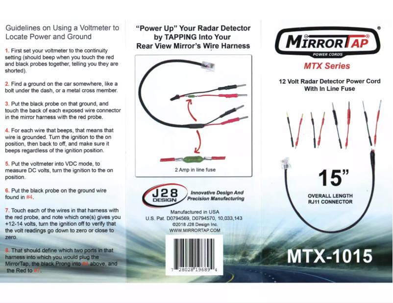 Page n°1 - Manuel utilisateur BlendMount MTX-1015