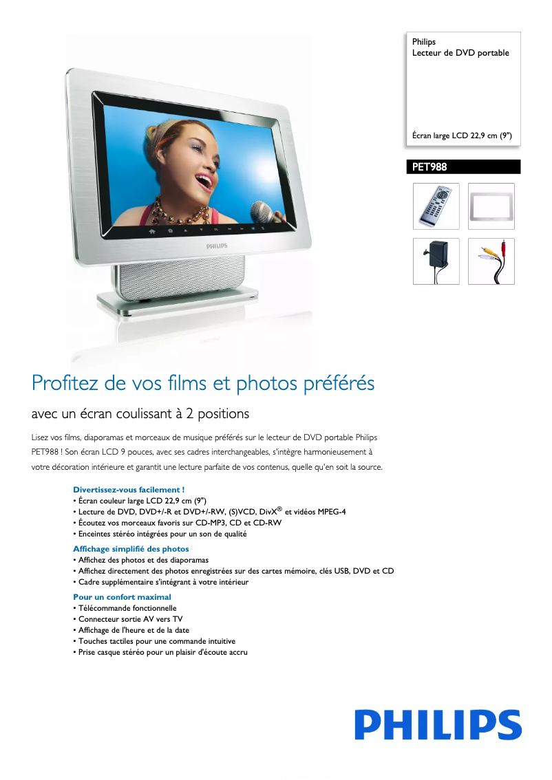 Imagen de la primera página del manual del dispositivo PET988