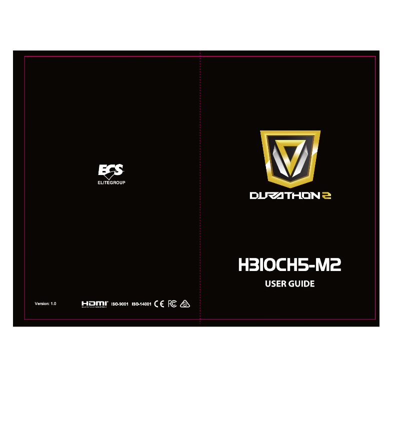 Image de la première page du manuel de l'appareil H310CH5-M2