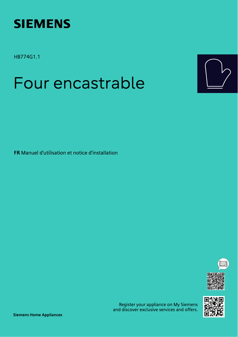 Page n°1 - Manuel utilisateur Siemens HB774G1B1