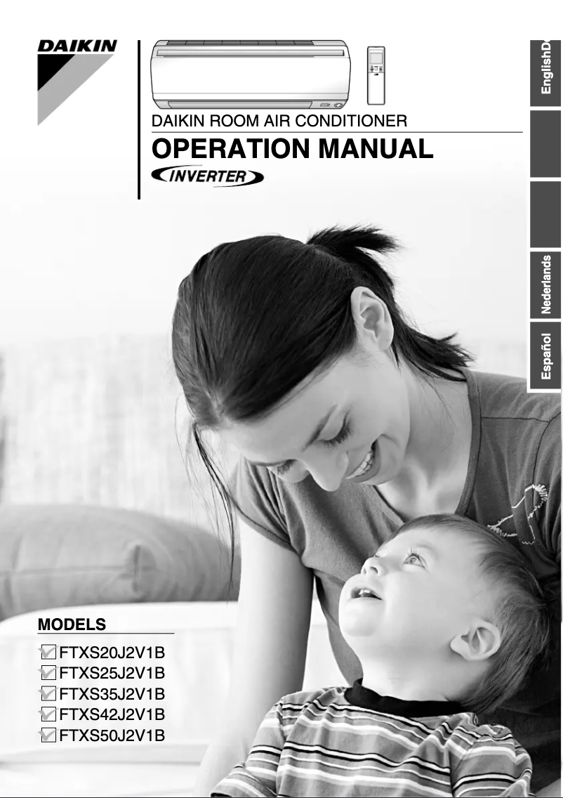 Page 1 de la notice Manuel utilisateur Daikin FTXS35J2V1B