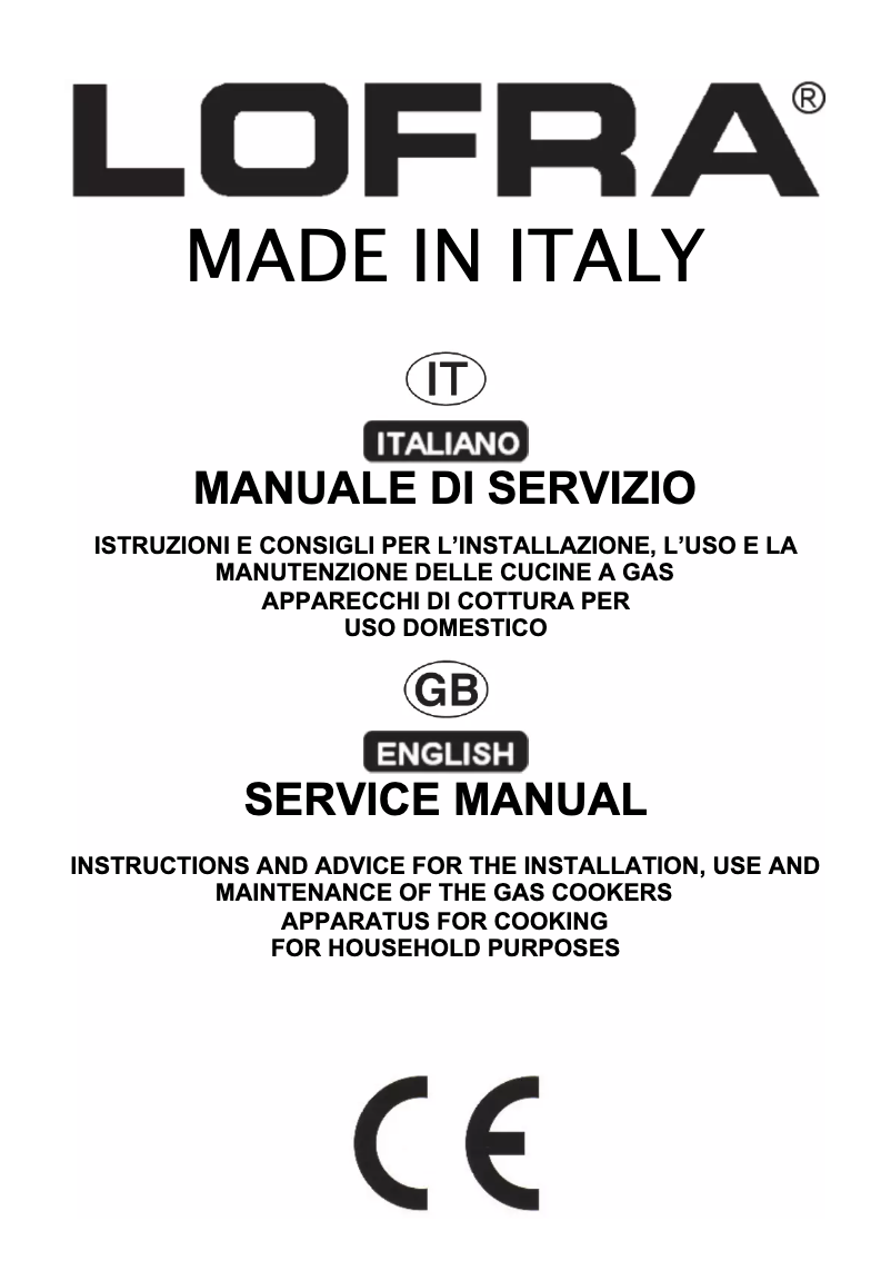 Page n°1 - Manuel utilisateur Lofra MB66GV