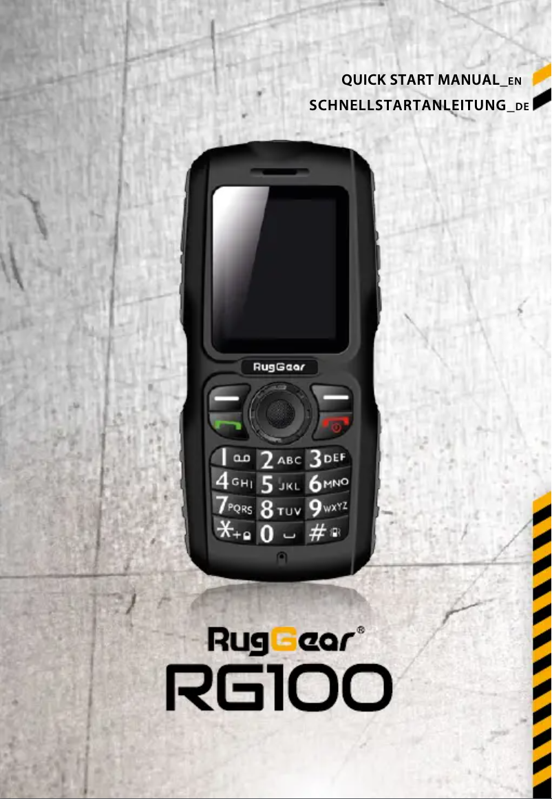 Page n°1 - Manuel utilisateur RugGear RG100