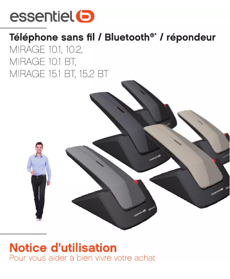 Page 1 of the manual User Manual Essentiel B Mirage 15.2 BT