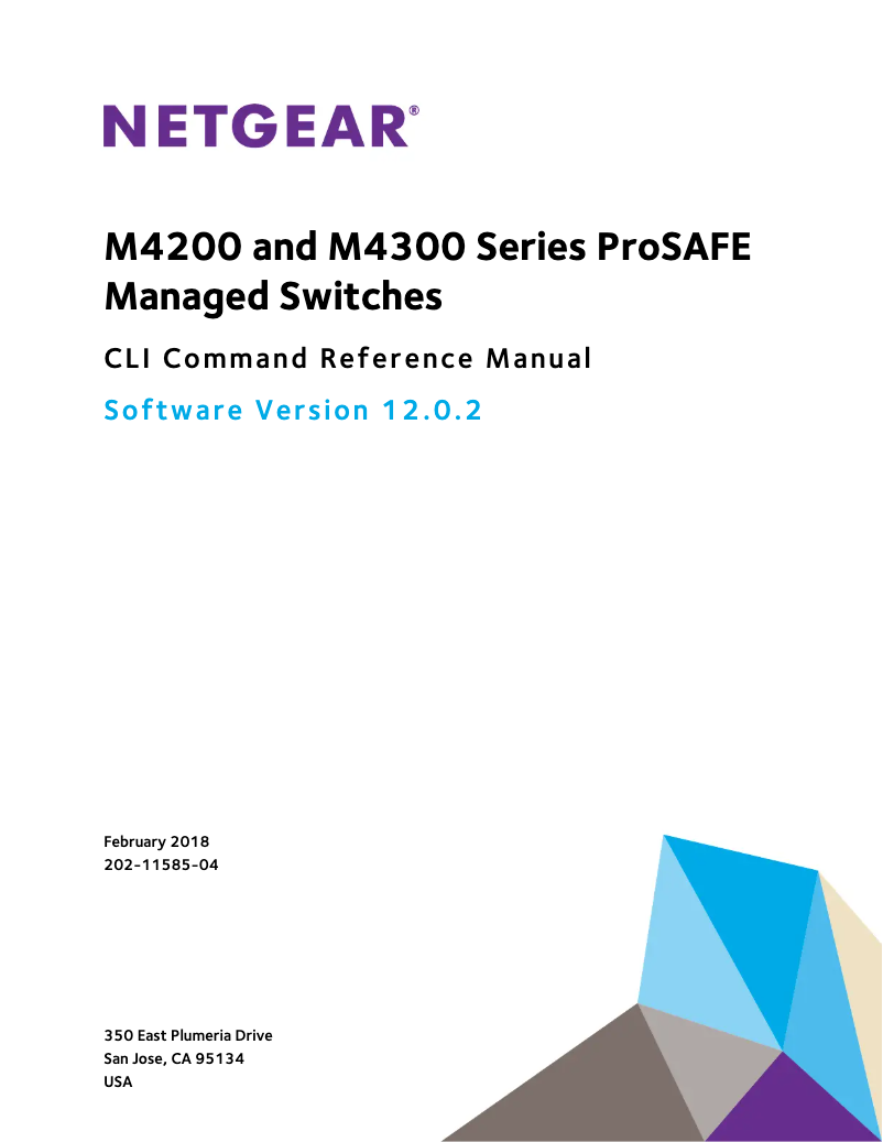 Image de la première page du manuel de l'appareil ProSafe M4200