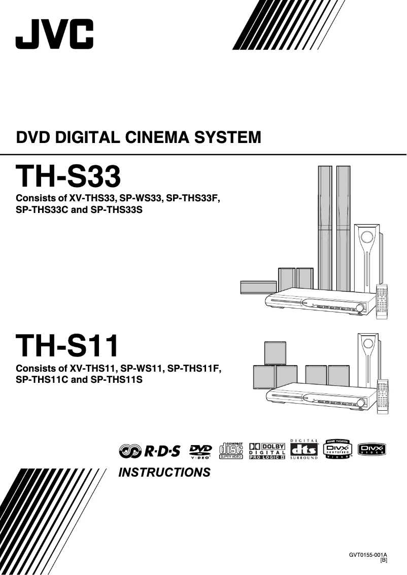 First page image of the manual for TH-S33