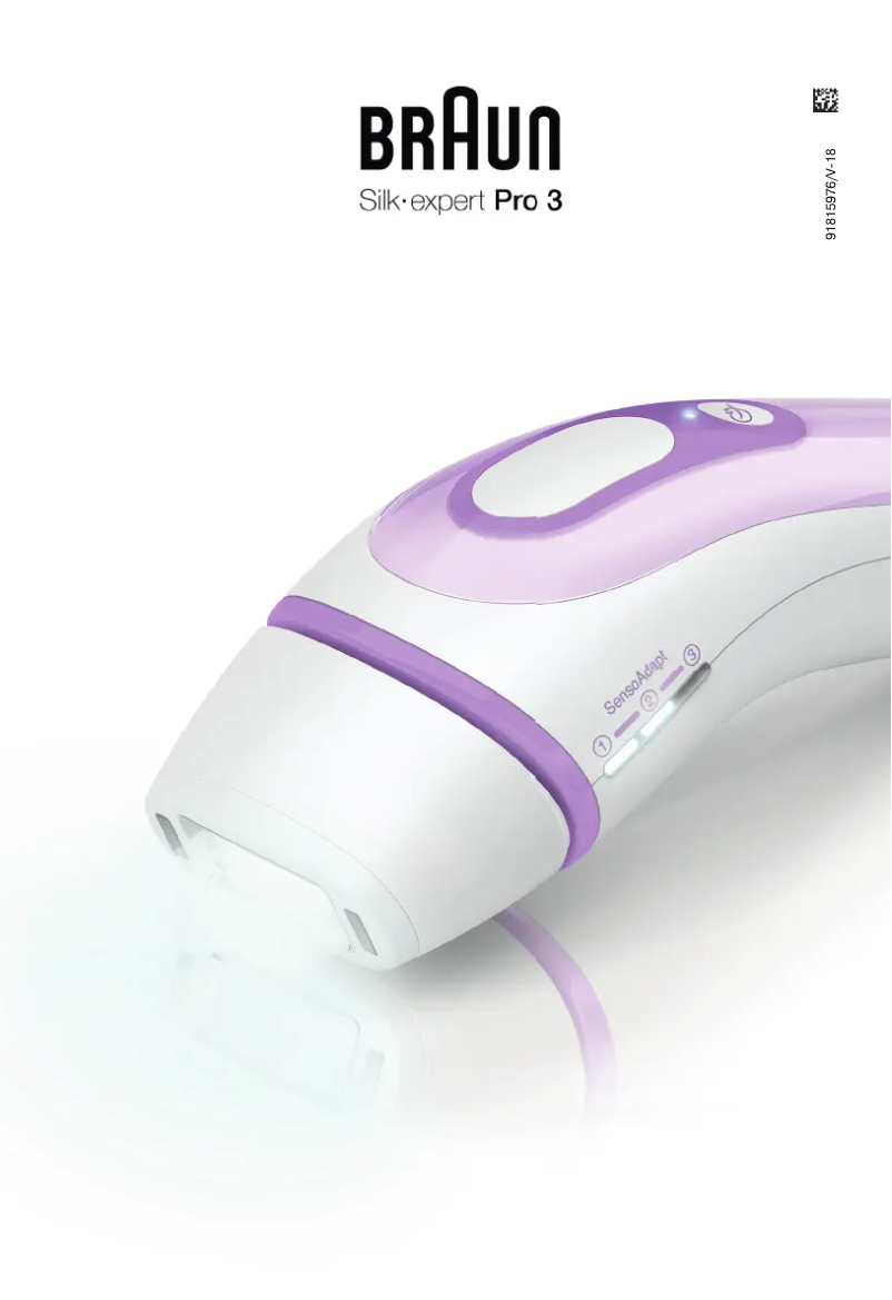 Image de la première page du manuel de l'appareil Silk-expert Pro 3 PL3020