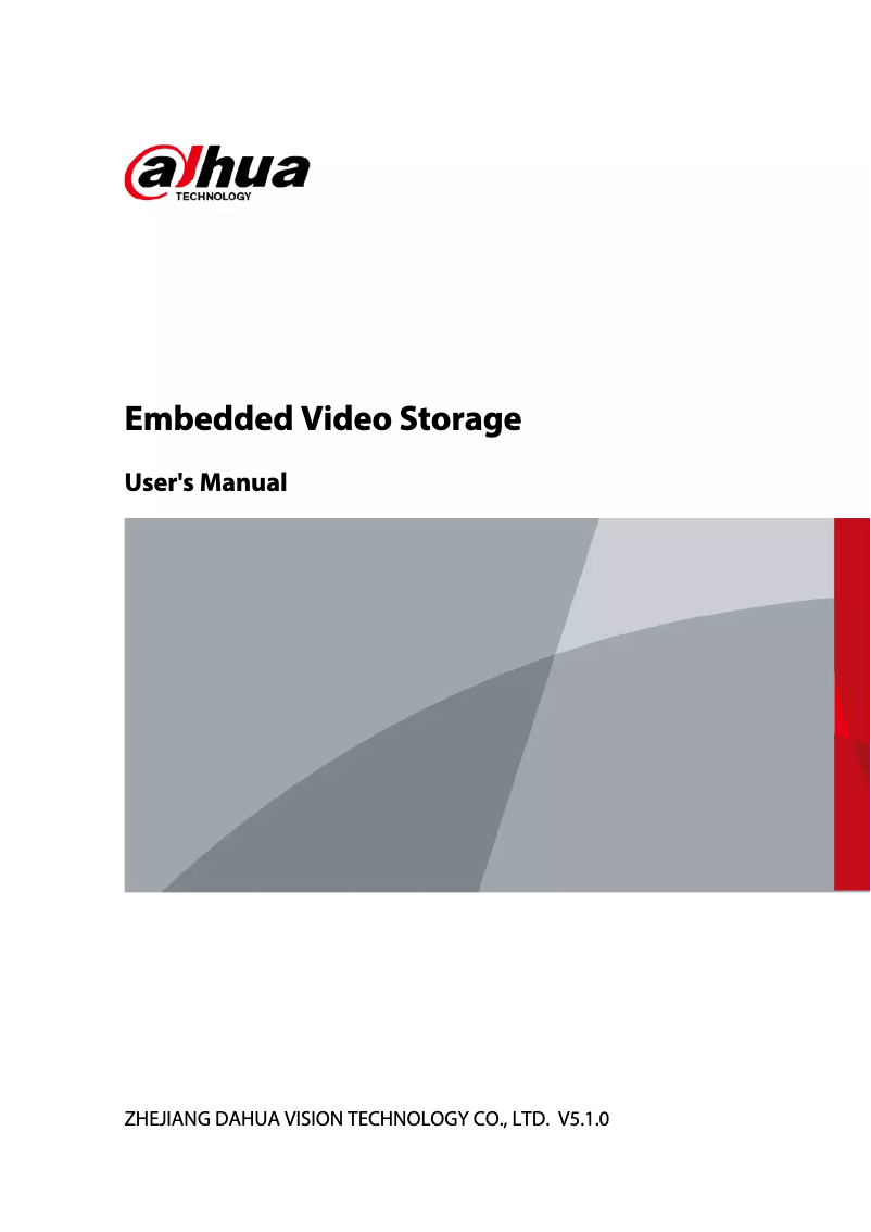 Page 1 de la notice Manuel utilisateur Dahua Technology EVS8224X