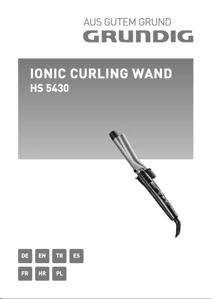 Página 1 del manual Manual de usuario Grundig HS 5430