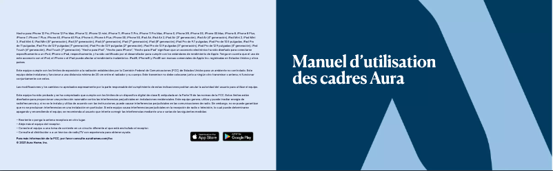 Page 1 de la notice Manuel utilisateur Aura Mason