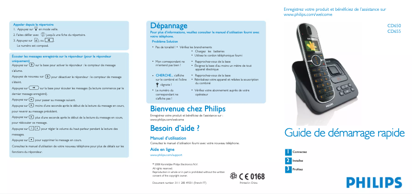 Imagen de la primera página del manual del dispositivo Perfect Sound CD655