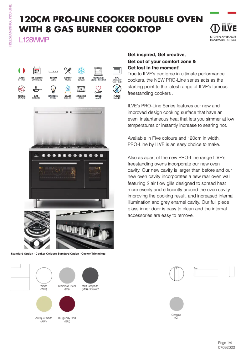 Image de la première page du manuel de l'appareil L128WMPAW