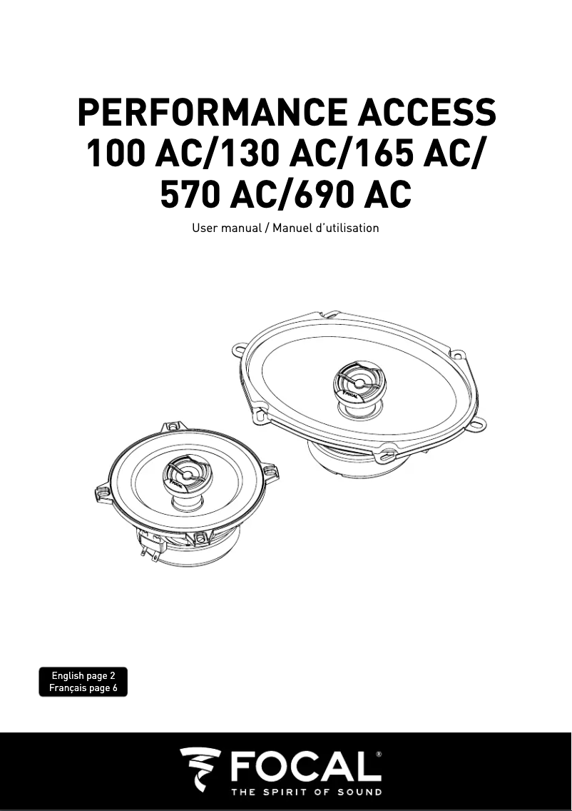 Página 1 del manual Manual de usuario Focal Performance Access 690 AC