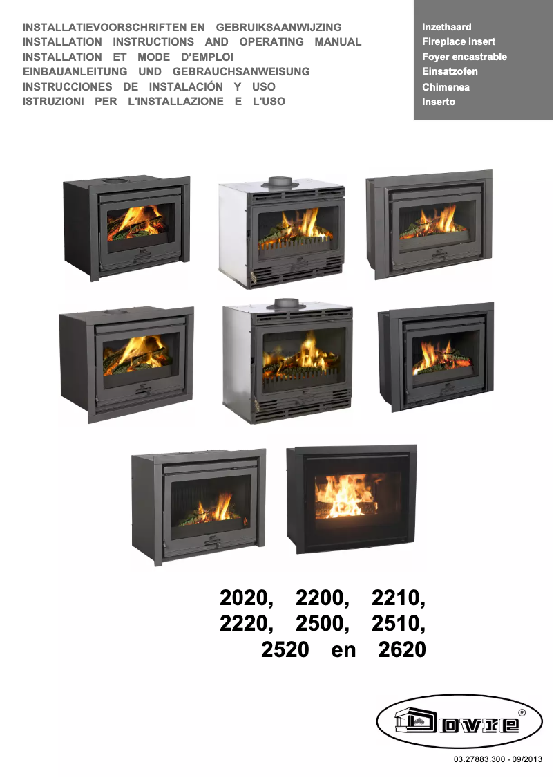Page n°1 - Manuel utilisateur Dovre 2520VG