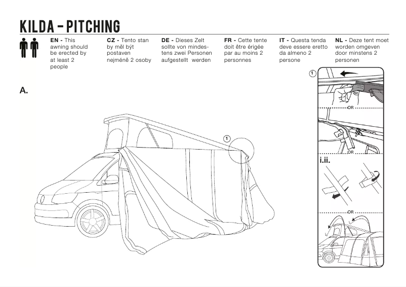 Page 1 de la notice Manuel utilisateur Vango Kilda Low