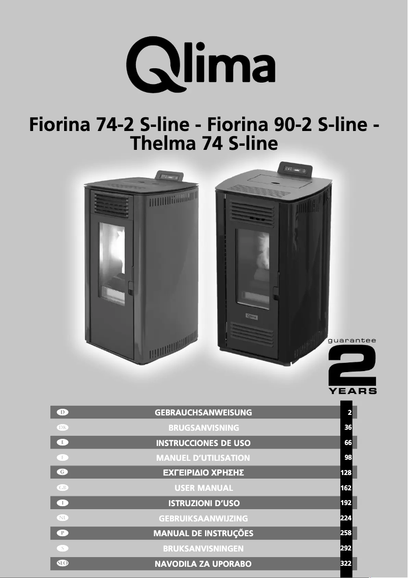 Page n°1 - Manuel utilisateur Qlima Fiorina 74-2 S-Line