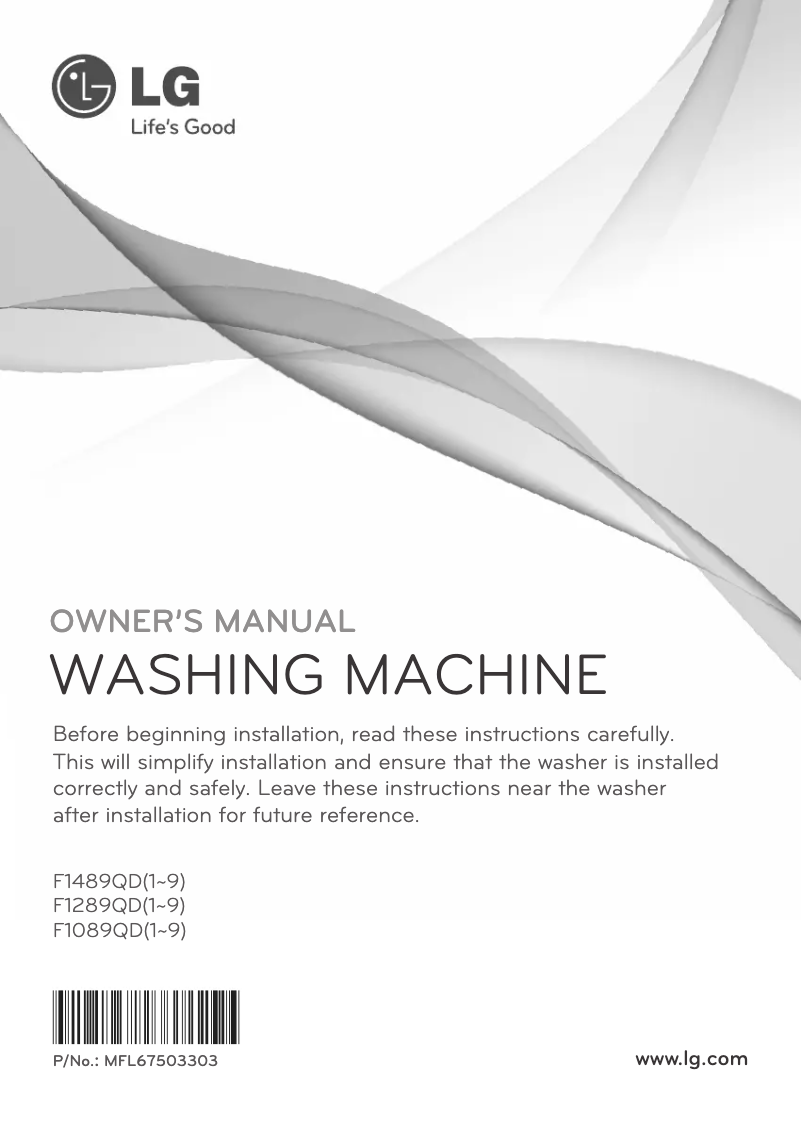 Página 1 del manual Manual de usuario LG F1489TD